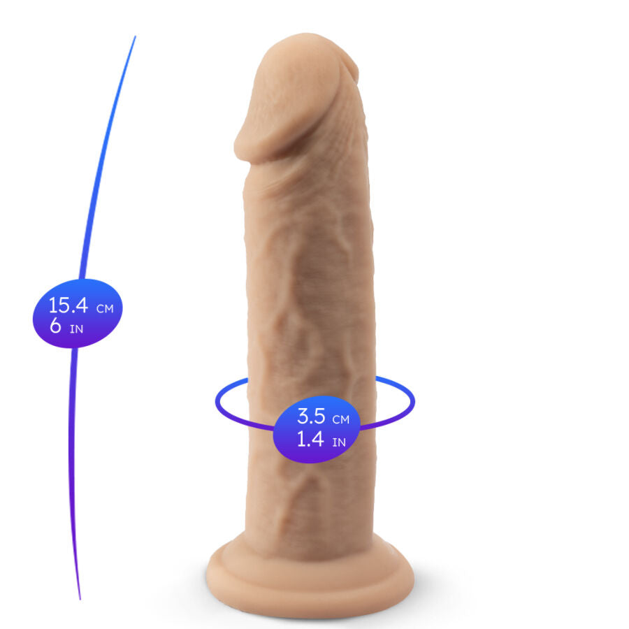 SILEXD - MODÈLE DE PÉNIS RÉALISTE 2 SILICONE THERMOREACTIF 15,4 CM