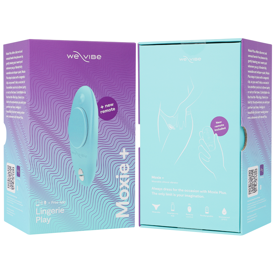 WE-VIBE - VIBRATEUR MOXIE + AQUA CLITORAL