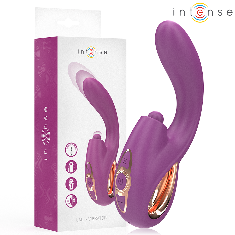 INTENSE - LALI VIBRATEUR MULTIFONCTION POINT G TAPPING & THRUST & VIBRATION VIOLET