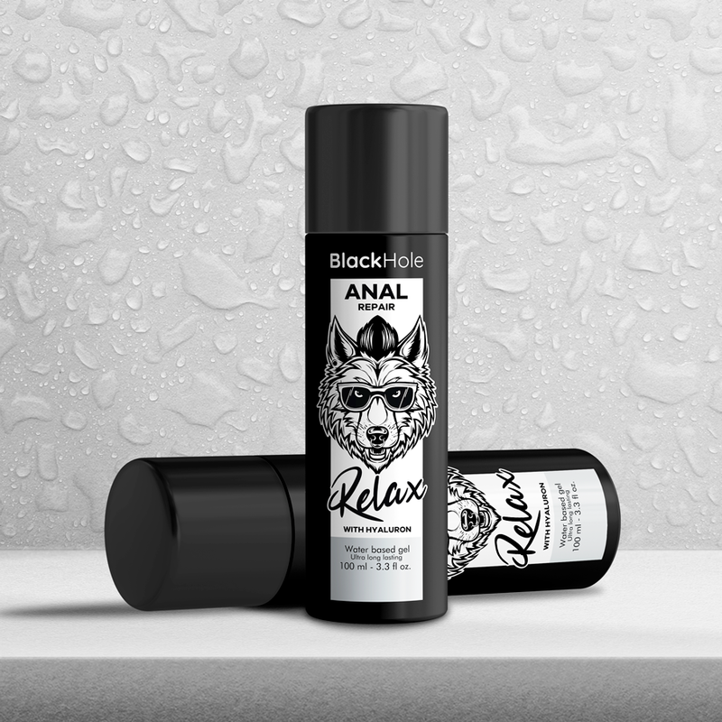 BLACK HOLE - RÉPARATION ANALE RELAX À BASE D'EAU AVEC HYALURON 100 ML