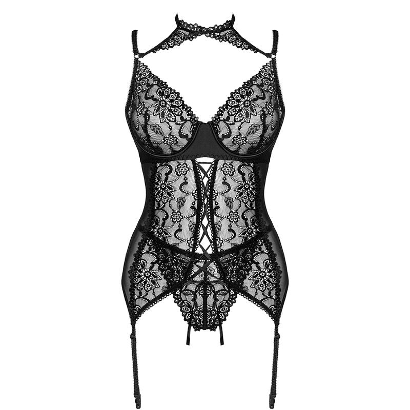 LIVCO CORSETTI FASHION - COLLECTION GIELLANDRA FOR THE SENSES CORSET + CULOTTE NOIR