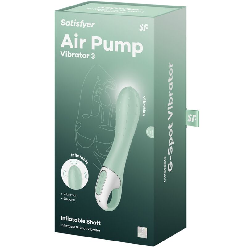SATISFYER - AIR PUMP VIBRATOR 3 POINT G GONFLABLE NEUF