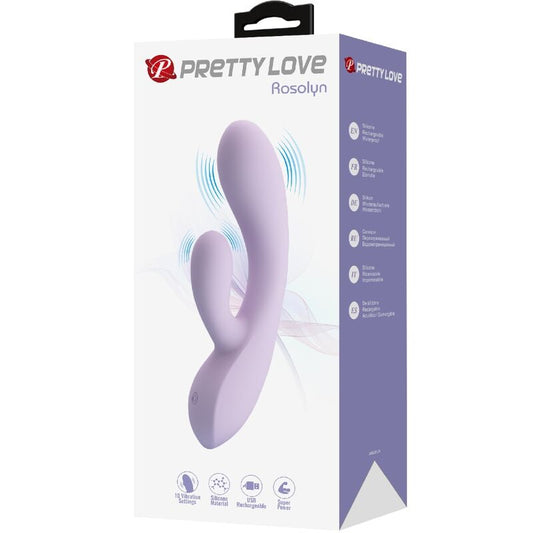 PRETTY LOVE - VIBRATEUR ROSOLYN RABBIT 10 VIBRATIONS VIOLET