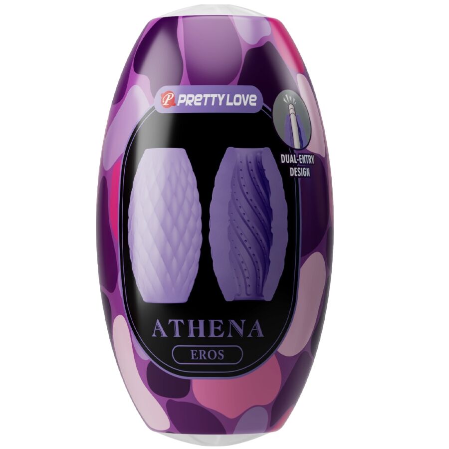 PRETTY LOVE - MASTURBATEUR POUR HOMME EN SILICONE ATHENA EROS VIOLET
