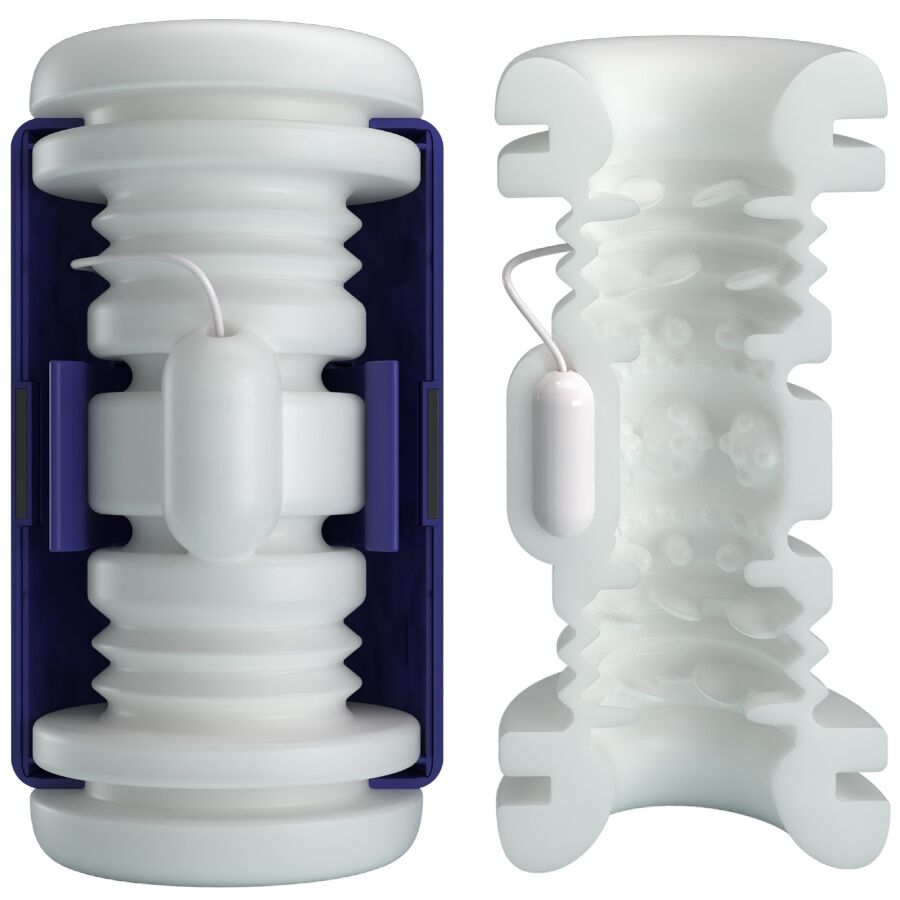 PRETTY LOVE - MASTURBATEUR POUR HOMME DJ LADY AVEC VIBRATION 5 RÉGLAGES VIOLET