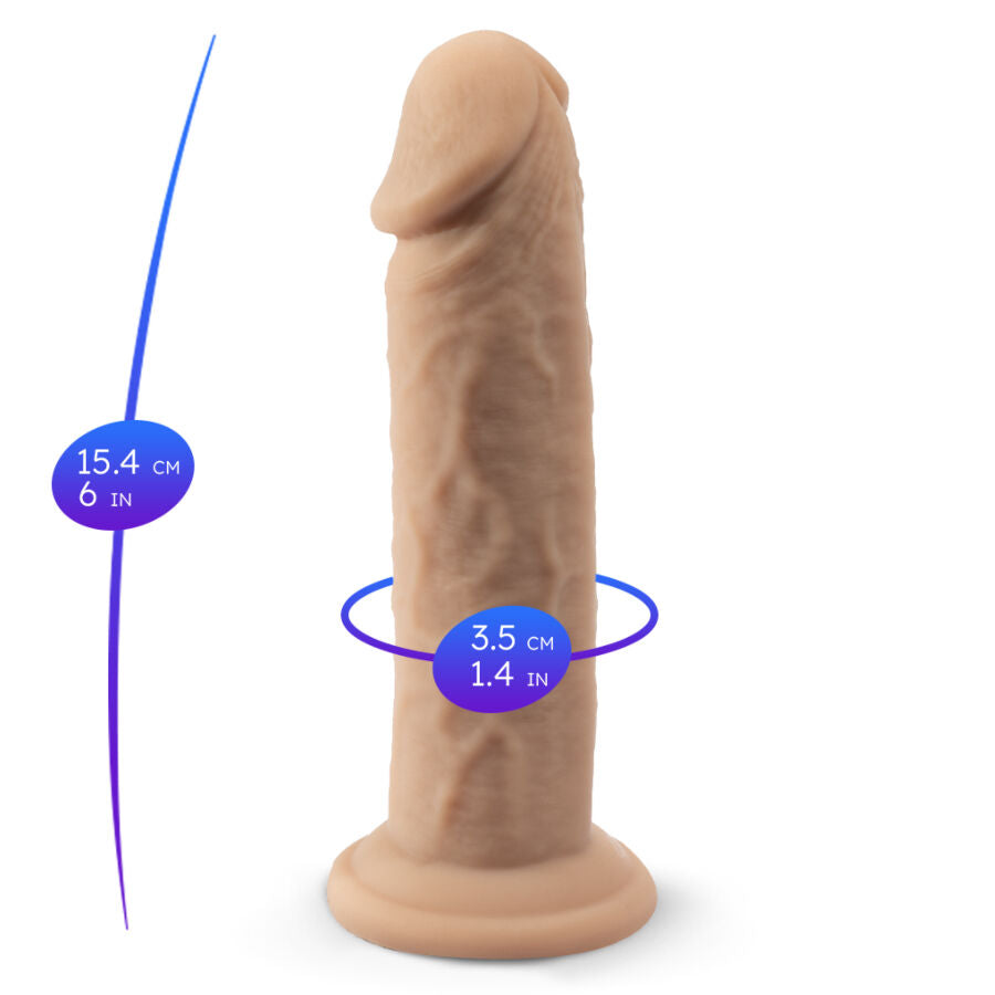 SILEXD - MODÈLE DE PÉNIS RÉALISTE 2 SILICONE THERMOREACTIF PREMIUM 15,4 CM