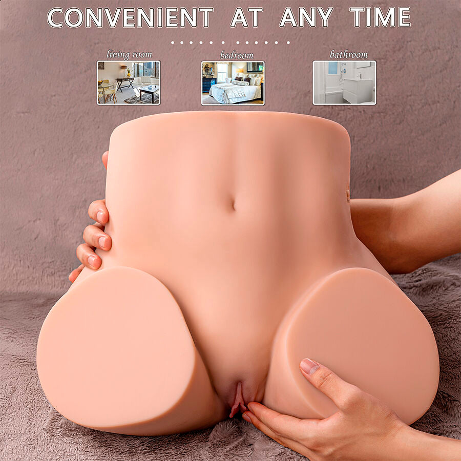 XISE - ETHEL MASTURBATEUR VAGIN RÉALISTE À POUSSÉE AVEC VIBRATIONS MULTI-POSITIONS