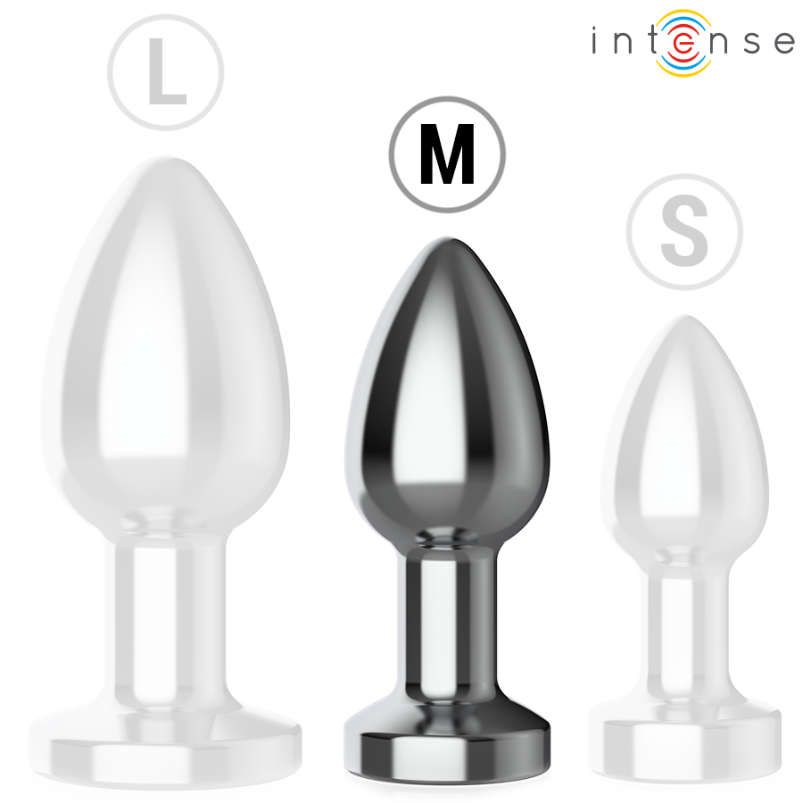 INTENSE - PLUG ANAL 10 VIBRATIONS MÉTAL AVEC TÉLÉCOMMANDE M