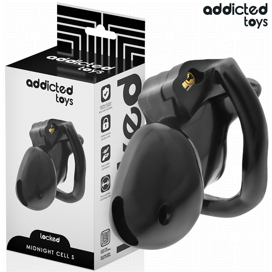 ADDICTED TOYS LOCKED - CAGE À PÉNIS MINDNIGHT CELL TAILLE S 4.8 CM