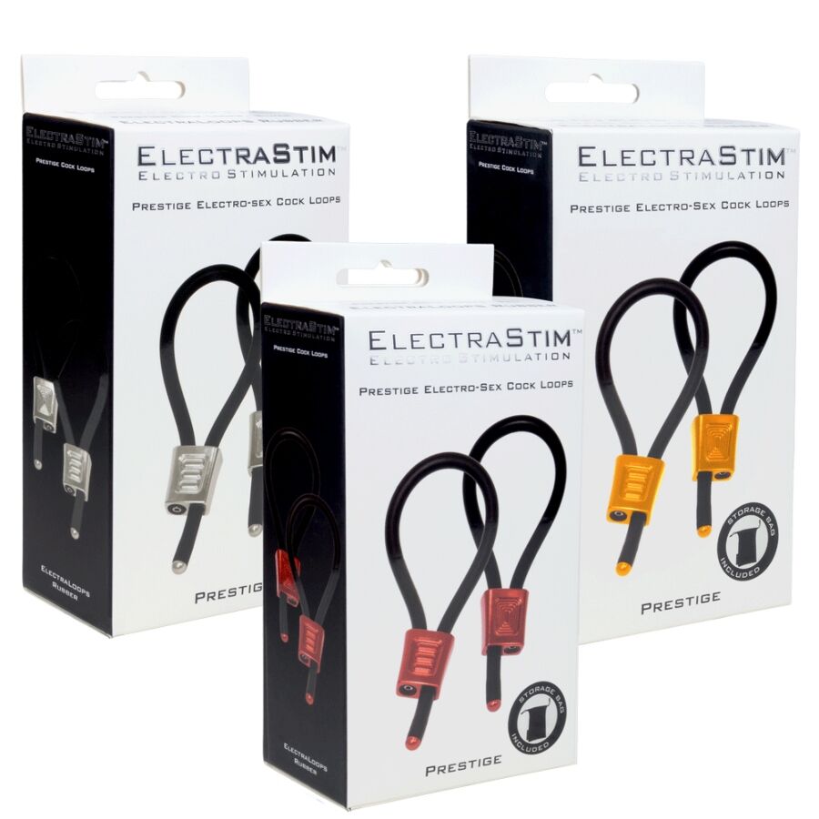 ELECTRASTIM - PRESTIGE ELECTRA LOOPS ANNEAUX PÉNIENS RÉGLABLES ROUGES