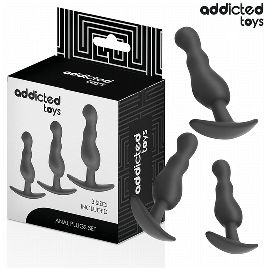 ADDICTED TOYS - LOT DE 3 PLUG ANAL MODÈLE 1