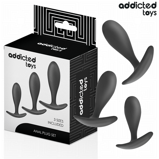 ADDICTED TOYS - LOT DE 3 PLUG ANAL MODÈLE 2