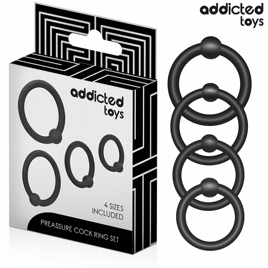ADDICTED TOYS - LOT D'ANNEAUX EN SILICONE À PRESSION