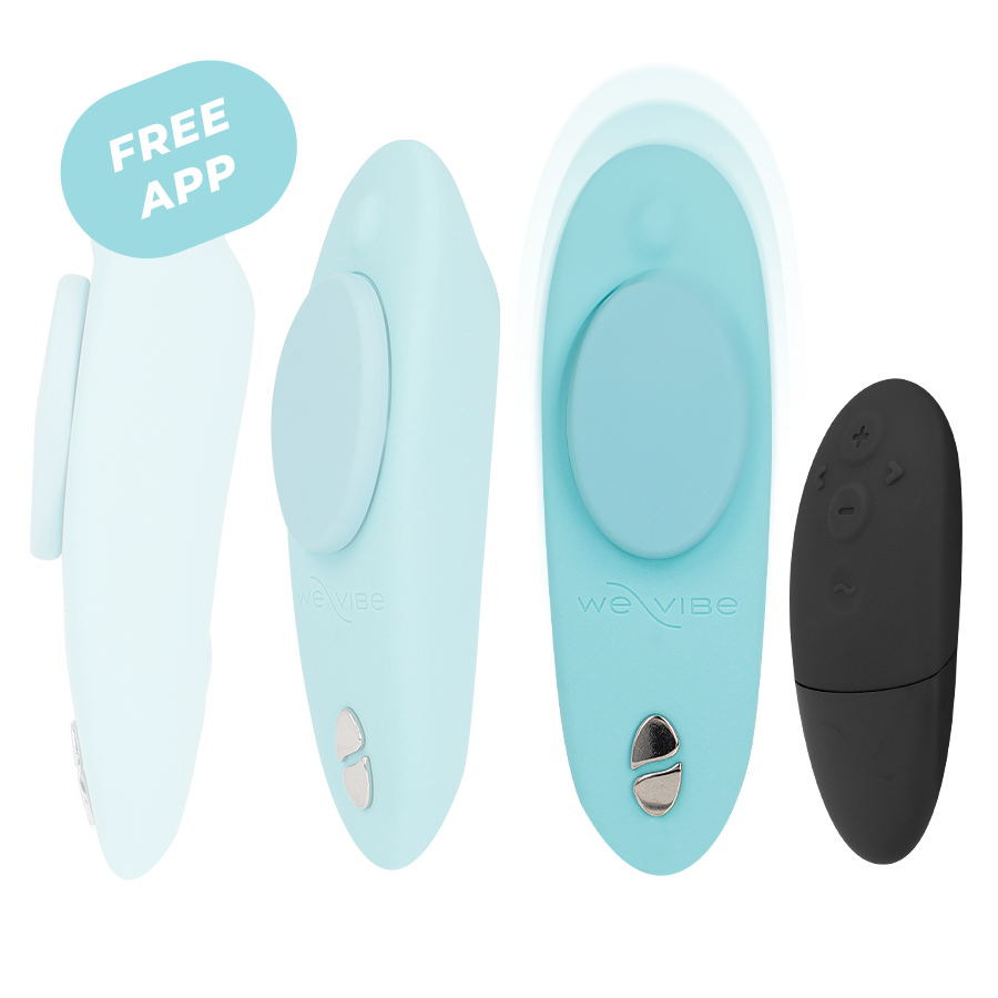 WE-VIBE - VIBRATEUR MOXIE + AQUA CLITORAL