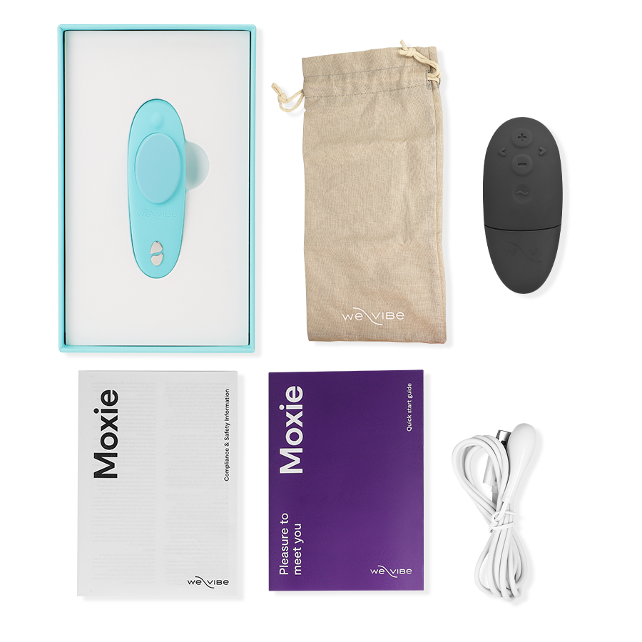 WE-VIBE - VIBRATEUR MOXIE + AQUA CLITORAL