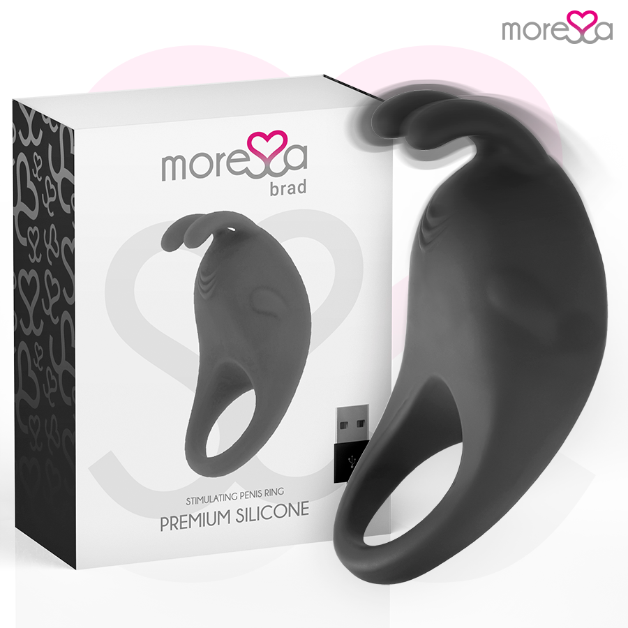 MORESSA - BRAD PREMIUM SILICONE RECHARGEABLE NOIR