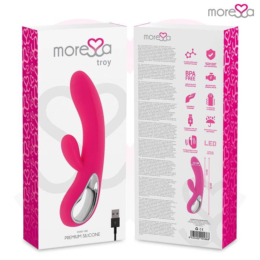 MORESSA - TROY RECHARGEABLE EN SILICONE PREMIUM