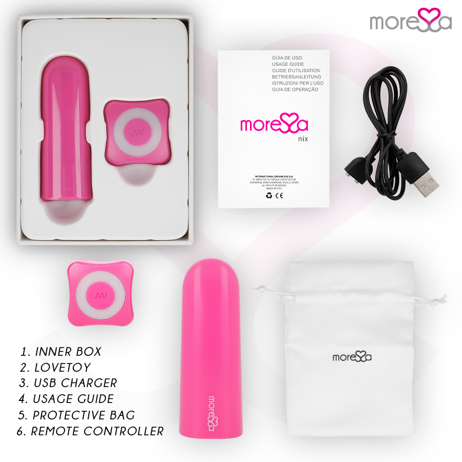 MORESSA - NIX VIBRATEUR TÉLÉCOMMANDE ROSE