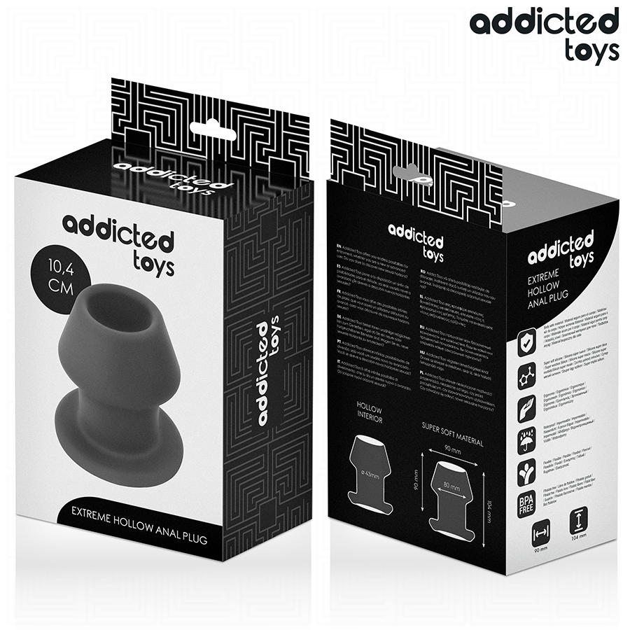 ADDICTED TOYS - PLUG ANAL CREUX EXTRÊME TAILLE L 10,4 CM