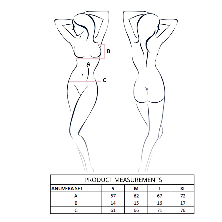 PASSION - ENSEMBLE SOUTIEN-GORGE + STRING ANUVERA NOIR L/XL