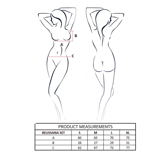 PASSION - ENSEMBLE SOUTIEN-GORGE + STRING BELISSANA BLANC L/XL