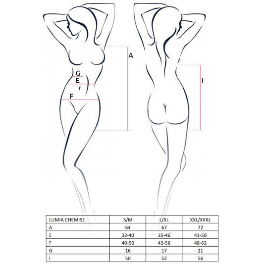 PASSION - FEMME CHEMISE LUMIA NOIR TAILLE L/XL