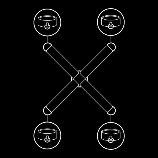 FETISH SUBMISSIVE - UNION DE MENOTTES EN CUIR VÉGAN